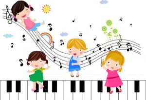 Children playing Musical