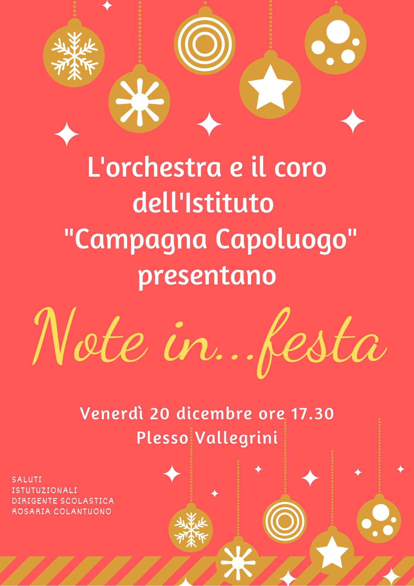 Locandina concerto di Natale